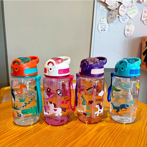 Damen Kindgerechte Trinkflasche mit Dinosaurier-Motiv Karnz