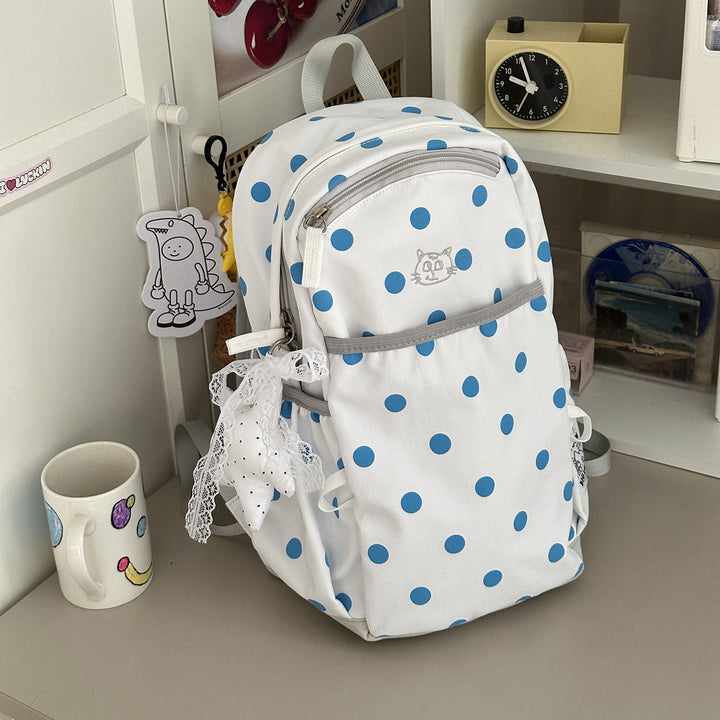Verspielter gepunkteter Rucksack Karnz