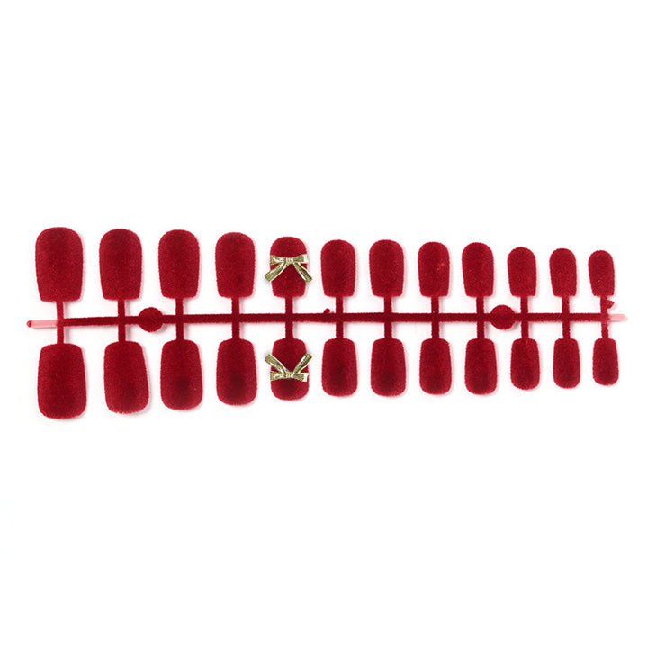 Velvet Press-On Nail Set Karnz