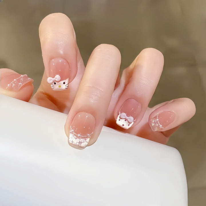Künstliche Nail Art Spitzen mit Verspieltem Design Karnz