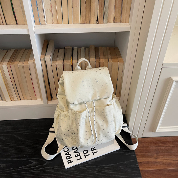 Sternen-mustered lässiger Kordelzug-Rucksack Karnz
