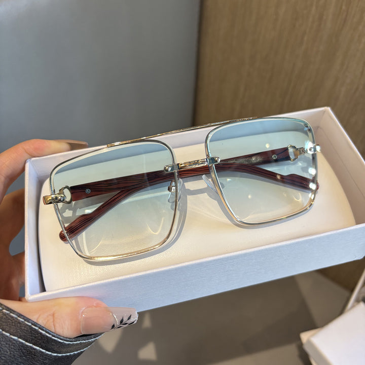 Oversized quadratische Rahmen-Sonnenbrille Karnz