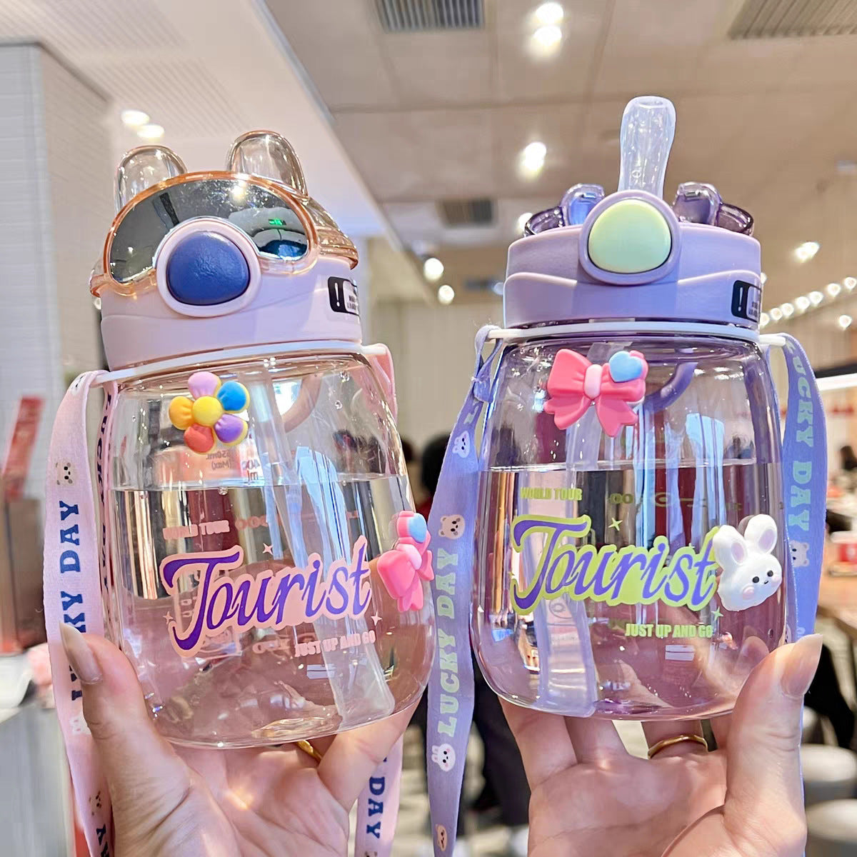 Damen Verspielte BPA-freie Trinkflasche mit einzigartigem Design Karnz