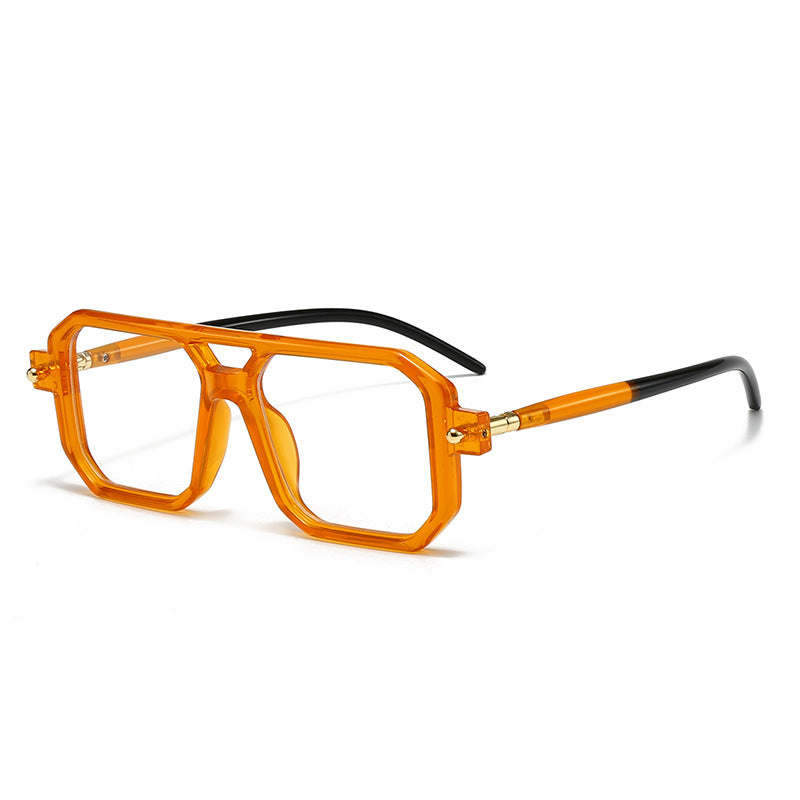 Damen oversized rechteckige Brille Karnz