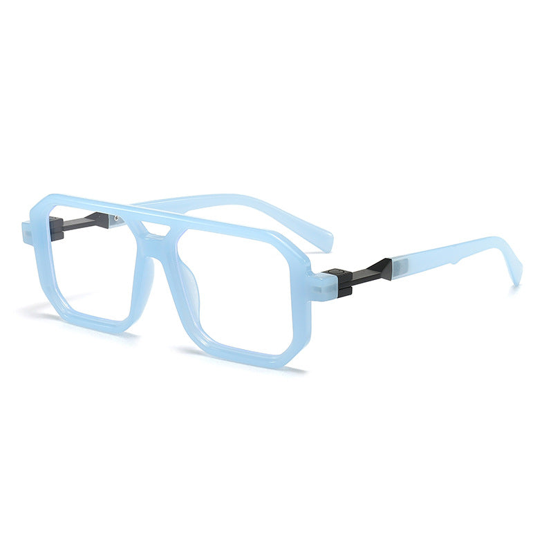 Damen stilvolle oversized Sonnenbrille mit geometrischem Rahmen Karnz