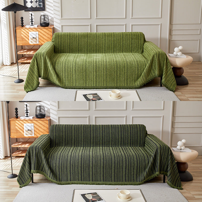 Gemütliche strukturierte Sofa-Wurfdecke