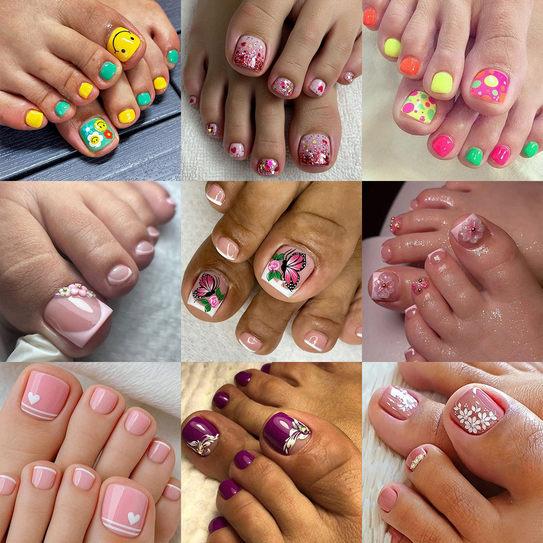 Elegante Fußnagelkunst Karnz