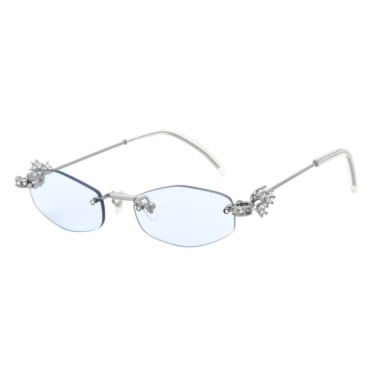 Damen Designer-Sonnenbrille mit luxuriösen Verzierungen Karnz