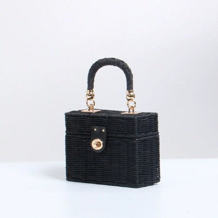 Damen Handtasche im strukturierten Korbdesign Karnz