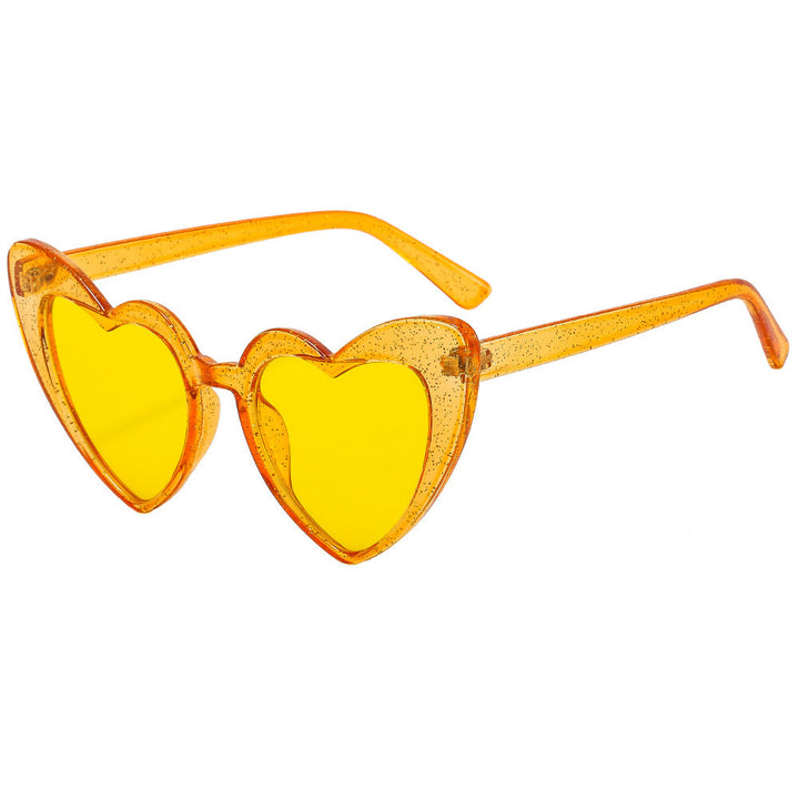 Herzförmige Retro-Sonnenbrille Karnz
