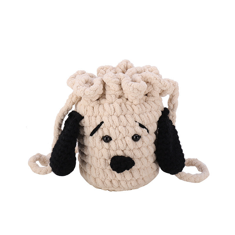 Niedliche Hundefreunde gehäkelte Mini Schultertasche
