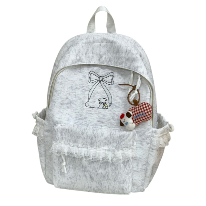 Dekorativer Rucksack mit Spitzenbesatz Karnz