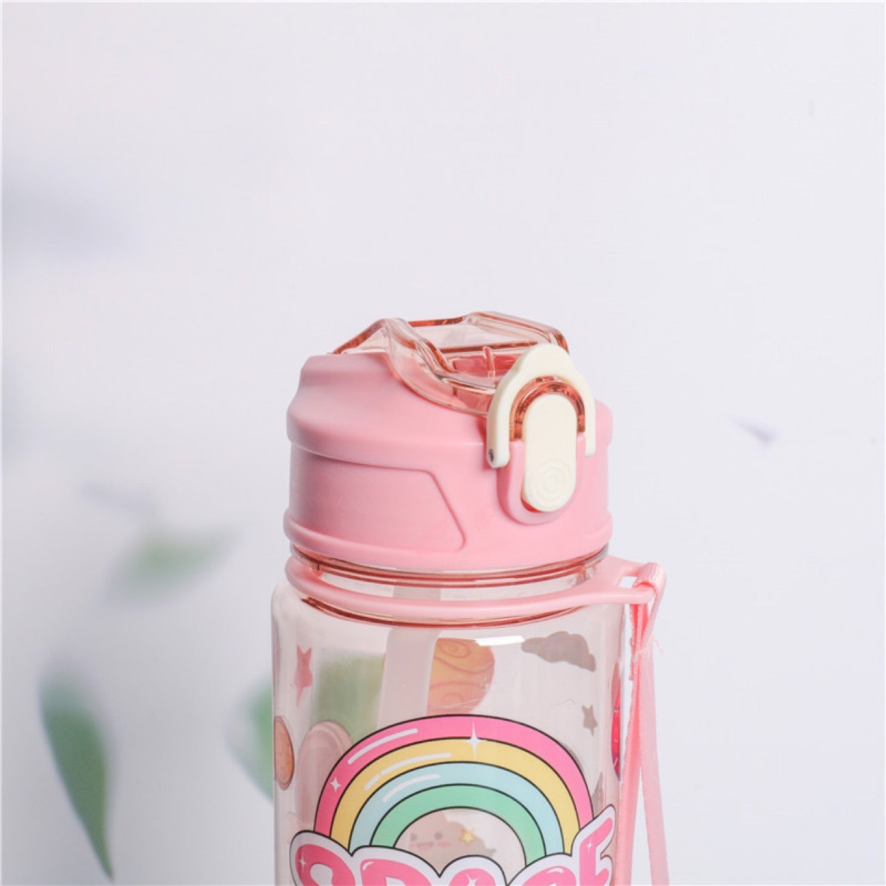 Damen Motivierende Tritan Trinkflasche mit praktischem Klappverschluss Karnz