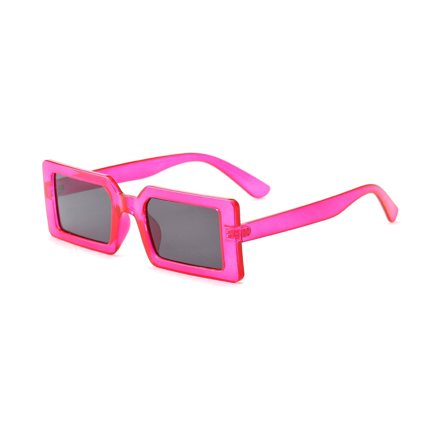 Damen quadratische Sonnenbrille mit modernem Transparentrahmen Karnz