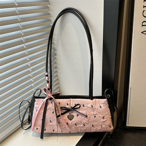 Charmante Schleife Detail Mini Handtasche Karnz