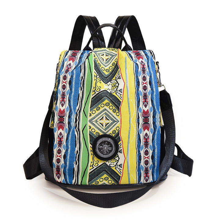 Künstlerisch gemusterter Rucksack