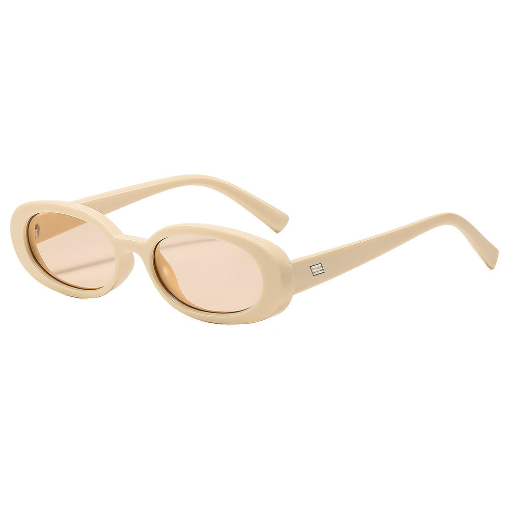Stylische ovale Rahmen Sonnenbrille Karnz