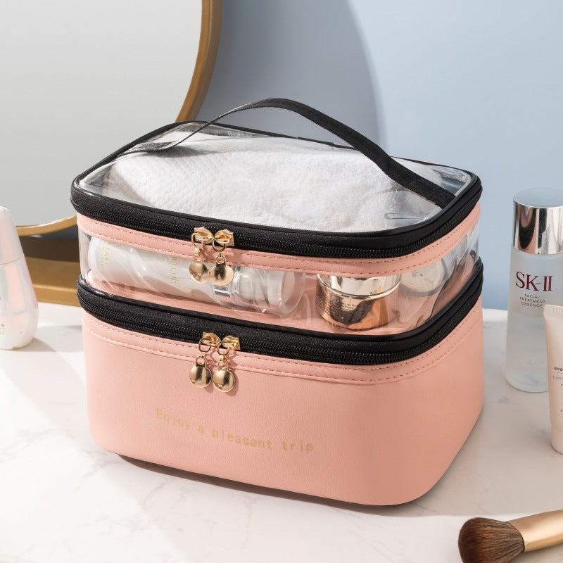 Dual-Layer Transparenter Kosmetik Organizer Karnz