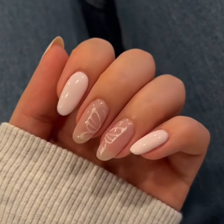 Glamouröse Glitzer-Stiletto Press-On Nägel Karnz