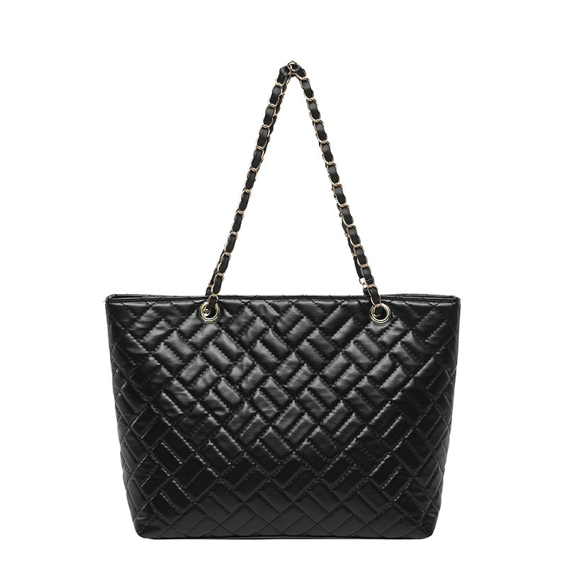 WoQuilted Tote Bag mit Kettengriffen Karnz