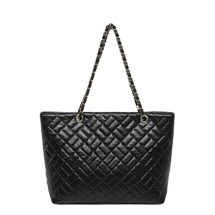 WoQuilted Tote Bag mit Kettengriffen Karnz