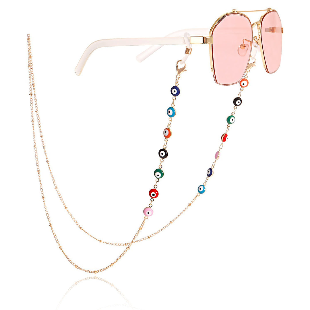 Stilvolle Sonnenbrille mit dekorativer Kette Karnz