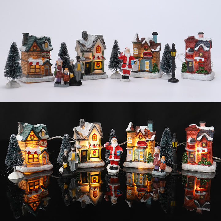 Weihnachtsdorf Dekorationsset Karnz