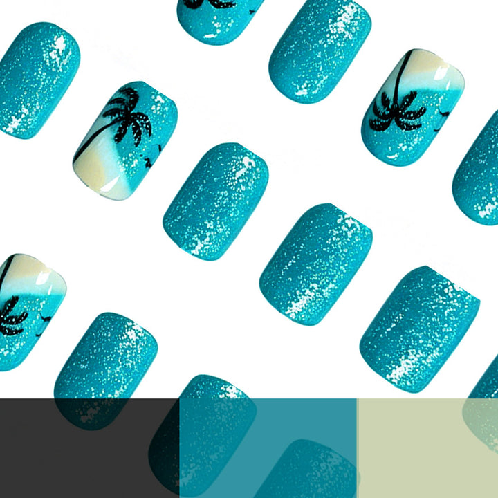 Karibisch inspiriertes Nagelkunst Karnz