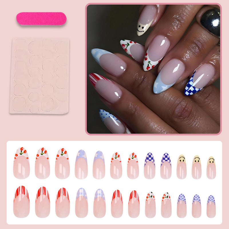 Kunstnagelset mit fröhlichen Motiven und kreativen Designs Karnz