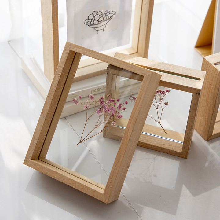 Natürlicher Holz Schattenboxrahmen für die Heimdisplay