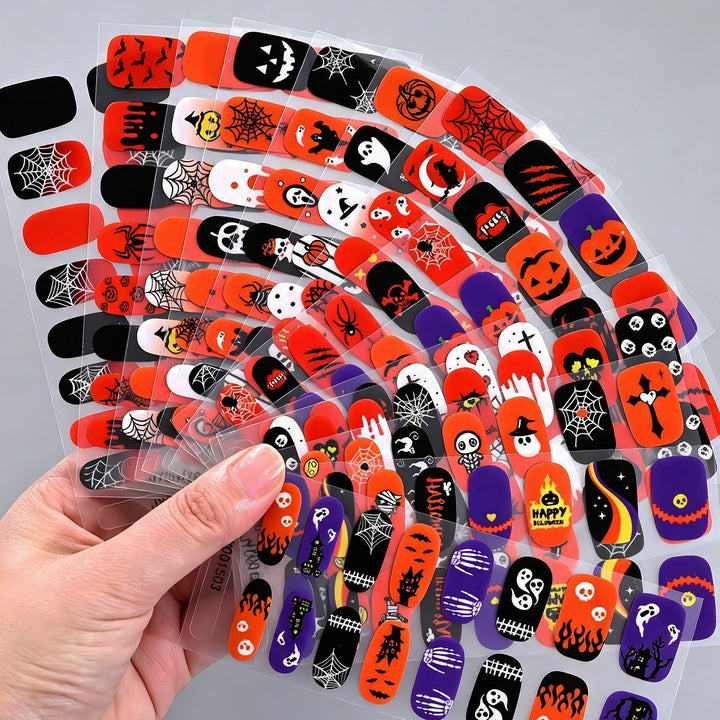 Leuchtende Halloween-Nagelkunst-Sticker