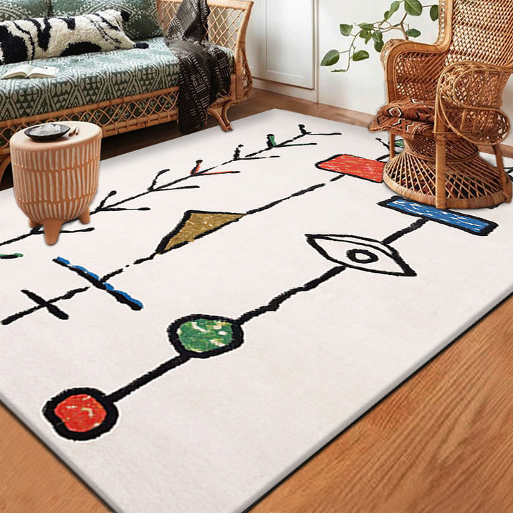 Modern Vintage-inspirierter dekorativer Teppich