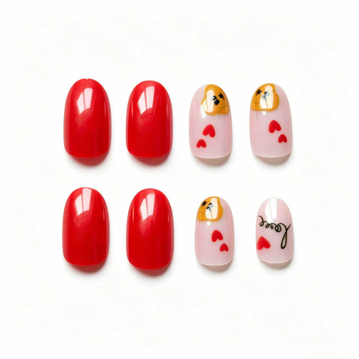 Romantisches Künstlerisches Nageldesign