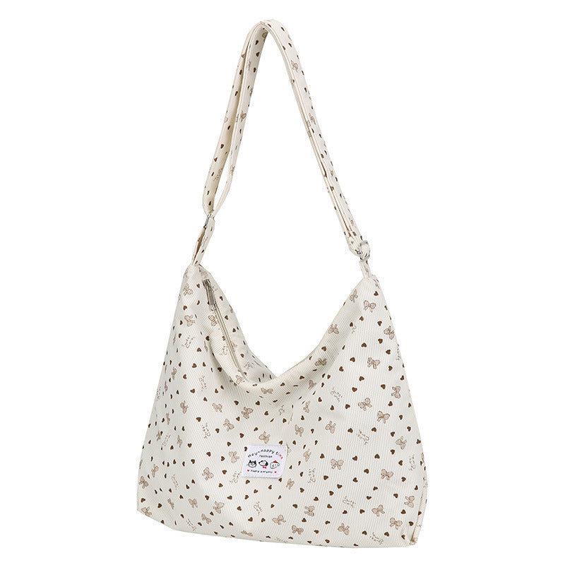 Baumwollmischung Legere Hobo Tasche