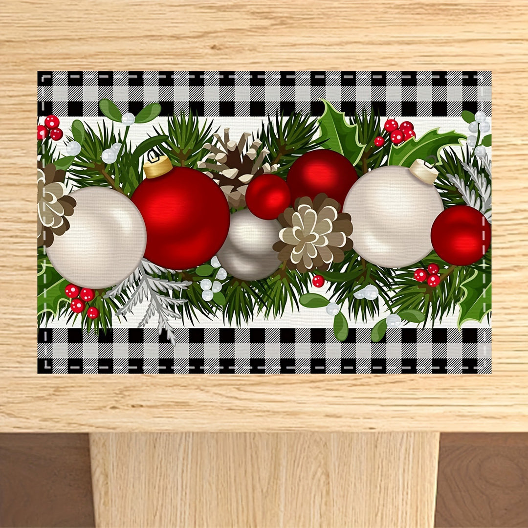 Festliche Weihnachtsküchenmatte