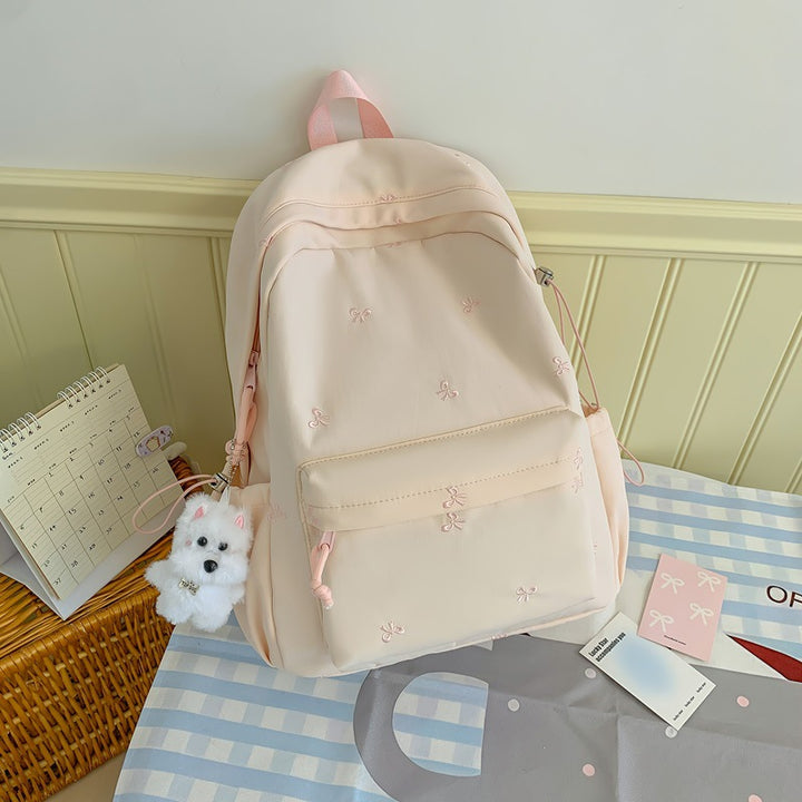 Floral Bestickter Alltagsrucksack Karnz