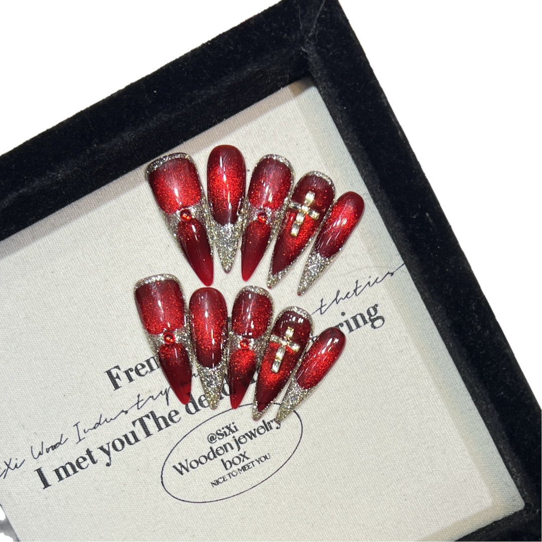 Glamouröse Stiletto Press-On Nagelset