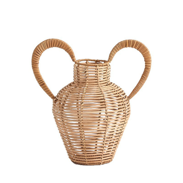 Dekorative Vase aus geflochtenem Naturmaterial Karnz