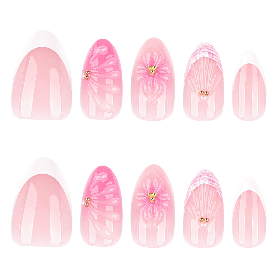 Überragende Nagelkunst mit luxuriösen Blüten- und Muschel-Designs Karnz