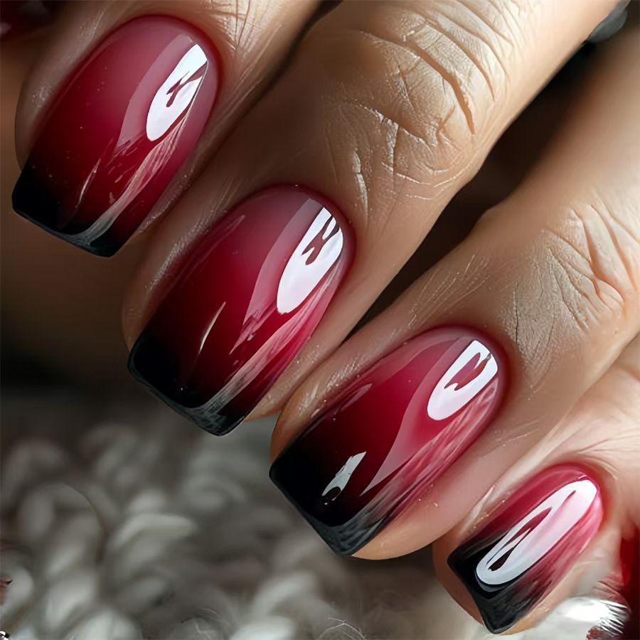 Ombre Akryl-Nagelverlängerungen Karnz