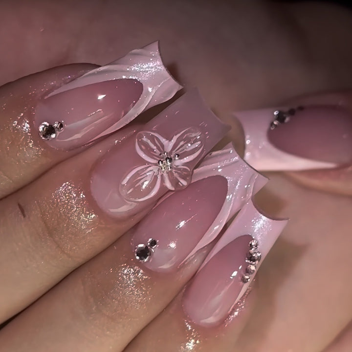3D Floral Acryl Nagelerweiterungen Karnz