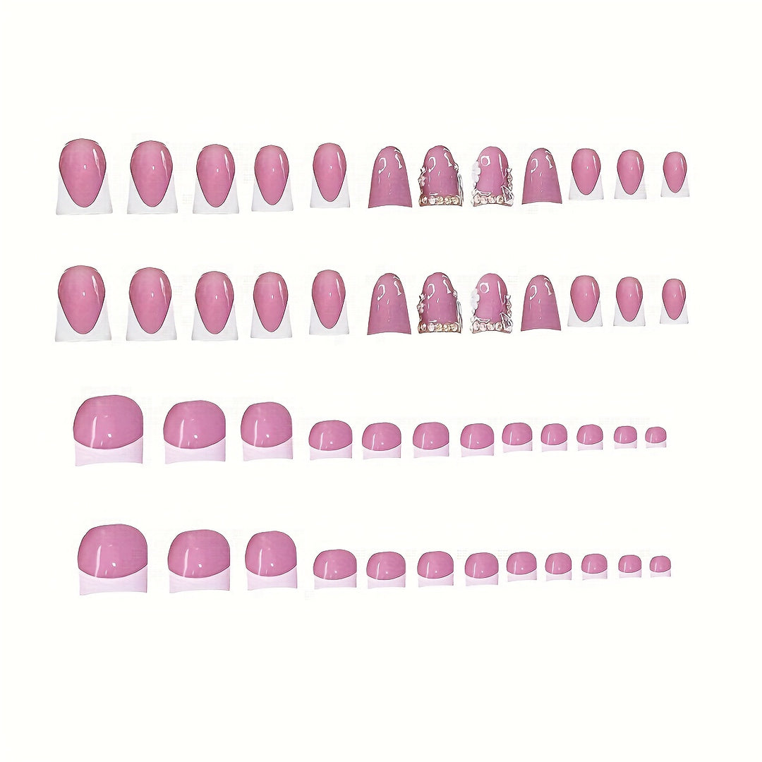 Elegantes Acryl-Nagel- und Zehenkunst-Set Karnz