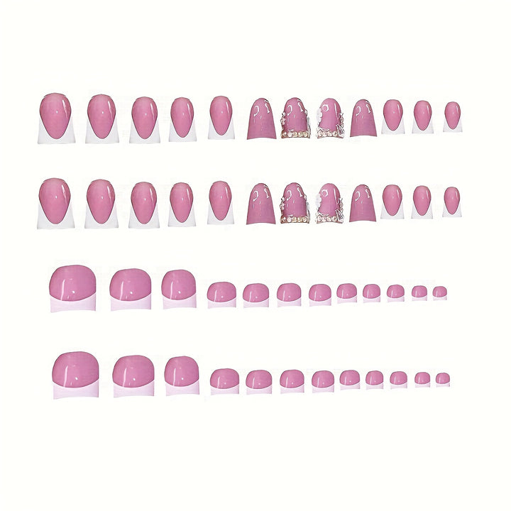 Elegantes Acryl-Nagel- und Zehenkunst-Set Karnz