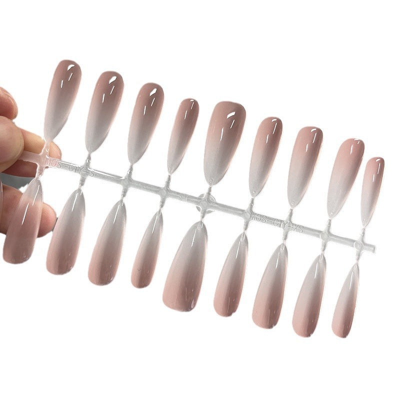 Elegante French Tip Press-On Nagelkollektion Karnz
