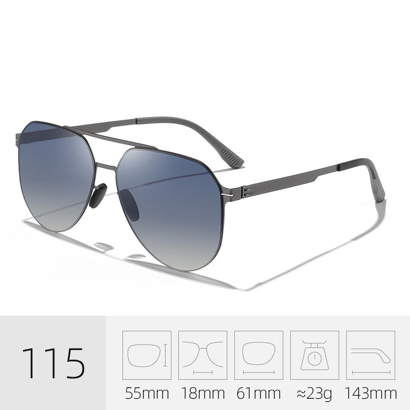 Premium leichte Aviator Sonnenbrille Karnz
