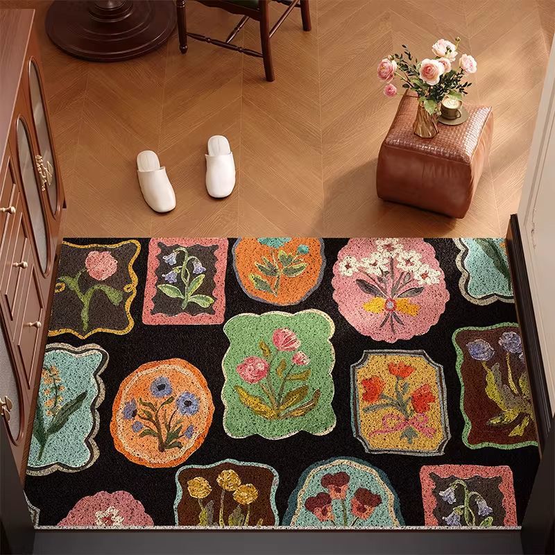 Vintage Floral Pattern Willkommenmatte