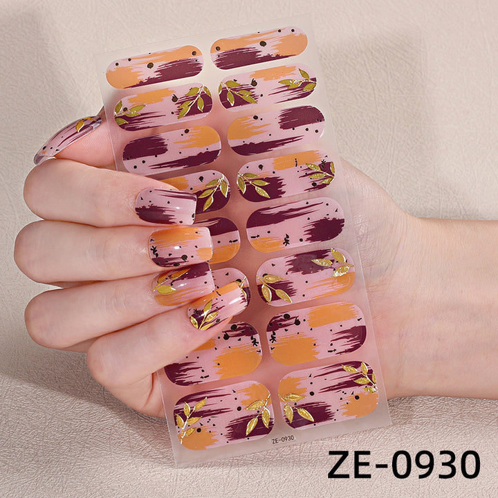 Künstlerische Press-On Nagelüberzüge