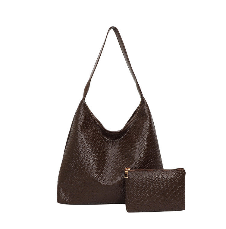 Elegante strukturiert Leder Hobo Handtasche Karnz