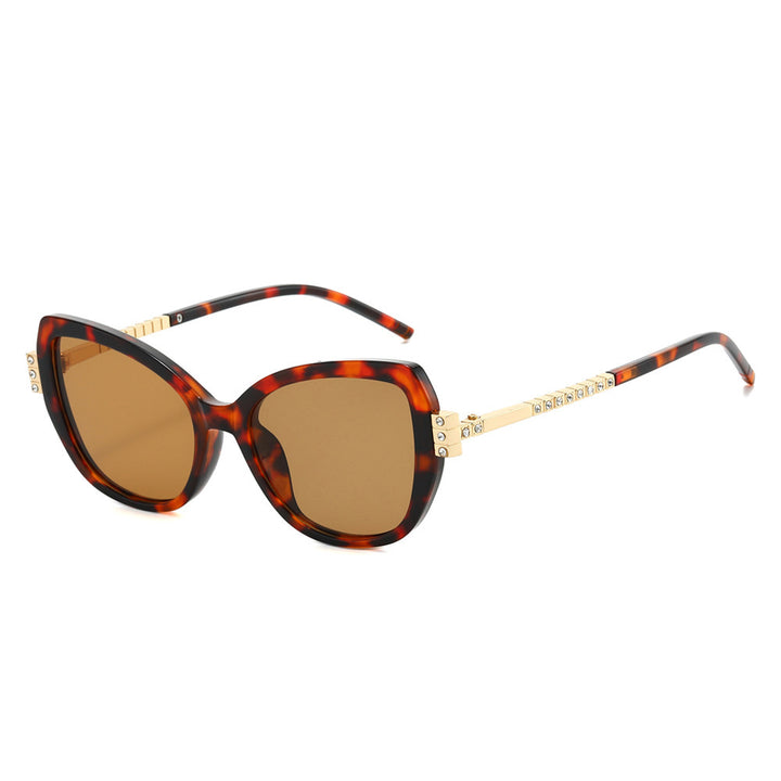 Oversized Luxus Katzenaugen Sonnenbrille Karnz