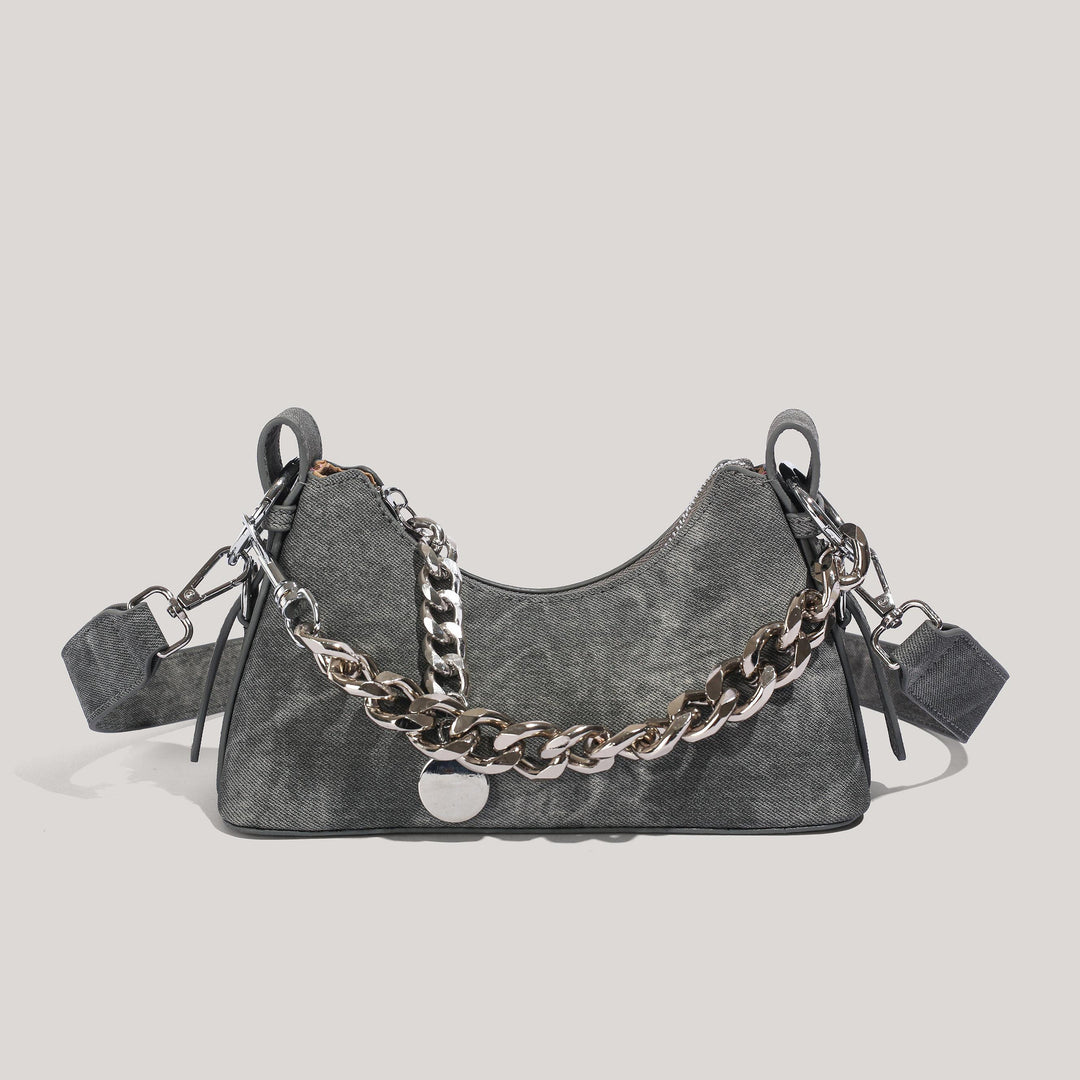 Stylische Ketten-Detail-Handtasche Karnz